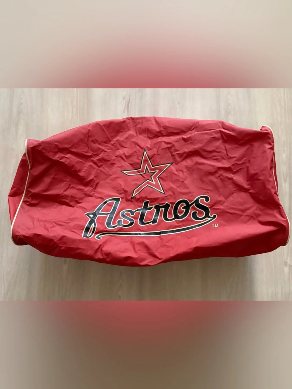 Vintage Houston Astros x Krogers Nylon Zipper Duffle Bag - Gym Bag